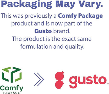 GUSTO [12 oz. - 100 Count Insulated Kraft Ripple Paper Hot Cups, Disposable Coffee Cups With Lids - Ideal for Hot Beverages, Travel, and Office Use (Formerly Comfy Package)