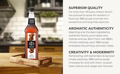 1883 Maison Routin France Salted Caramel Syrup, 33.8 Fl Oz