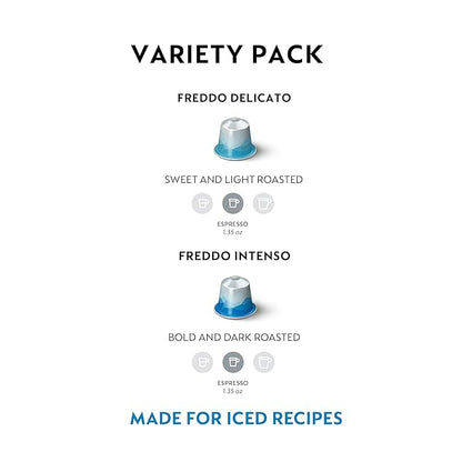Nespresso Capsules Original Line, Iced Coffee Variety Pack, 40-Count Espresso Coffee Pods