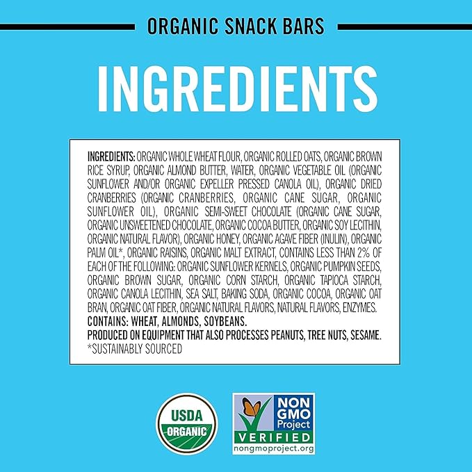 Dave's Killer Bread Organic Snack Bars, Variety Pack (1 Cocoa Brownie Blitz, 1 Trail Mix Crumble) Pack of 2