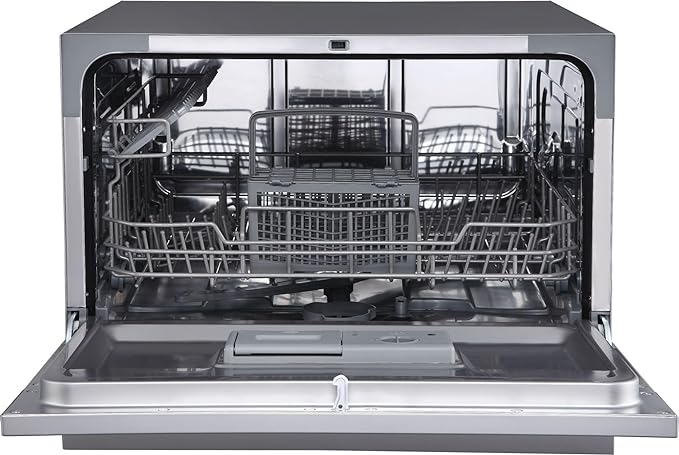 EdgeStar DWP63 21-5/8 Inch Wide 6 Place Setting Countertop Dishwasher - Black