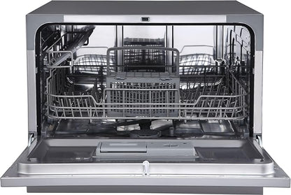 EdgeStar DWP63 21-5/8 Inch Wide 6 Place Setting Countertop Dishwasher - Black