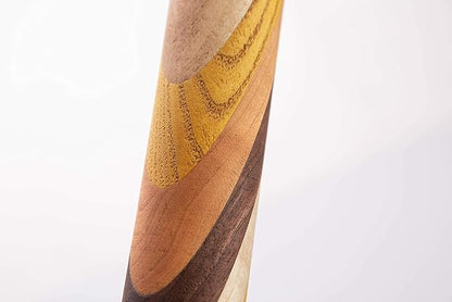 Amish Handmade Multi Wood Rolling Pin (9" Rolling Surface)