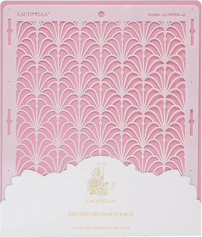 Large Cake Decorating Stencil (FANSA) Fan Art Deco Pattern