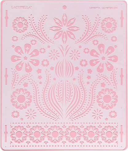 Cake Stencil for Buttercream Cake, Royal Icing, Ganache, Painting, Art and Crafts (Loretta)
