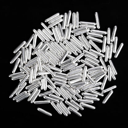 Twisweet Silver Rods Sprinkles, Edible Sugar Sprinkles for Cake Decorating, Candy Rods for Baking Cake Topper Ice Cream Cupcake Cookie Donut Decorations, Wedding Valentines Birthday Party Christmas Easter Supplies (130g/4.58oz)