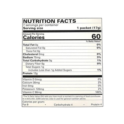 Nutmeg State Nutrition - Fruit Drink - High Protein, Low Calorie, Low Carb, Low Sugar, Fat Free, Loaded with Vitamins, 7 Servings Per Box (Orange, 1 Pack)