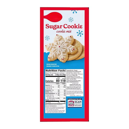 Sugar Cookie Mix, 17.5 oz (Pack of 5) – Easy Holiday Baking Mix for Soft Christmas Cookies, Thanksgiving Desserts & Family Treats