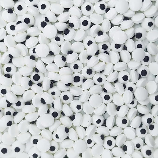 10mm Small Candy Eyes for Decorating Edible Candy Eyes Eyeballs Halloween Sprinkles for Cake Decorations, Baking, Ice Cream, Cookies, Cupcake Topper 3OZ
