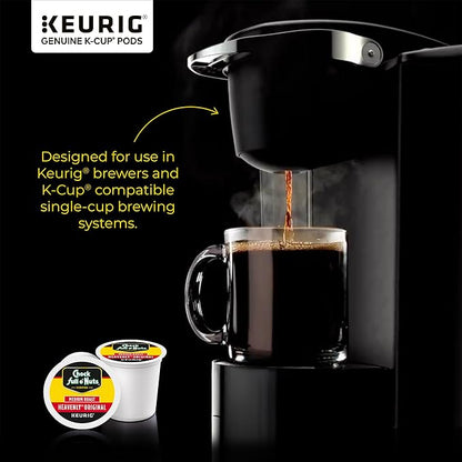 Chock full o’Nuts Heavenly Original Keurig K-Cup Pods for Keurig Brewers – Premium Arabica, Medium Roast – Single Serve – 1 Pack of 32 K-Cup Pods
