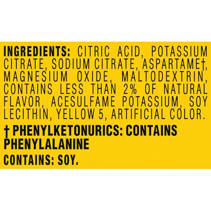 Crystal Light Lemonade Naturally Flavored with other natural flavor Powdered Drink Mix, 72 ct Pitcher Packets, 12 Canisters of 6 Pitcher Packets