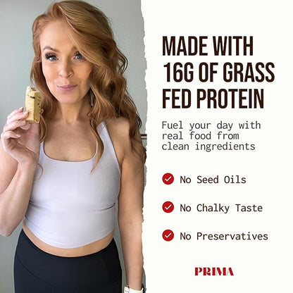 PRIMA ANCESTRAL PROTEIN BAR Grass Fed Protein Bars, 7 Pack – Animal-Based Protein Bar with Beef Tallow, Raw Honey, Seed Oil Free, Low Carb, Gluten-Free – Healthy, Energy Snacks for Clean Lifestyle (7 Pack, Mocha)