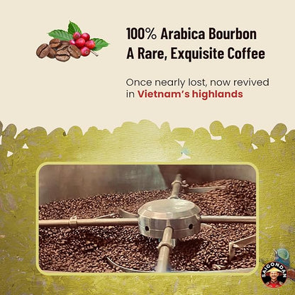 Pour Over Vietnamese Coffee – Saigondan Joyful | Medium Roast | Arabica Bourbon | Instant Specialty Coffee | Small Batch Roasted | Direct Trade | Notes of Orange Blossom | 18 Sachets