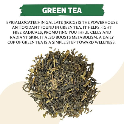 BREWIX, Green Tea Loose Leaf (50+ Cups, 3.53oz/100g) Gluten Free I High Elevation Grown Green Tea Leaves | Pure Single Origin Sourced Direct from India