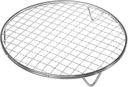KEESHA 10 Inch Cooling Rack - 304 Stainless Steel Dish Rack for Cooking and Baking - Premium Steamer Rack, Canning Rack - Stackable Cake Cooling Rack