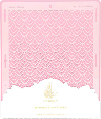 Cake Decorating Stencil for Tall Buttercream Cake, Royal Icing, Ganache, Paint, Airbrush (Shiloh)