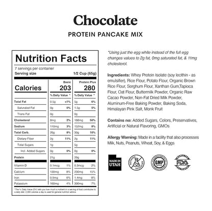 ProDough Shop Buttermilk Pancake and Waffle Mix - Gluten Free, Low Carb, High Protein Pancake Mix - Healthy Pancakes and Waffles for Breakfast or Snack