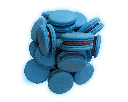 Macaron - Blueberry French Macaron Cookies Gift Box - 24 Count