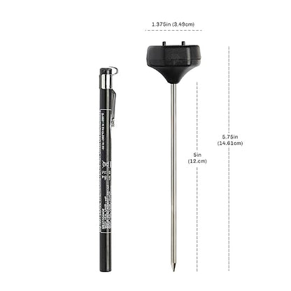 CDN Digital Thermometer | NSF Certified | ProAccurate® | 5" Stem with Protective Sheath | For Meat, Poultry, Candy | Easy One-Button Operation | DT392