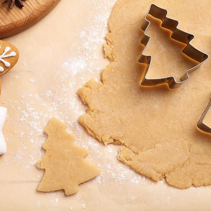 ALLTOP Christmas Cookie Cutter Set - 5 Biscuit Shapes for Creative Baking Delights