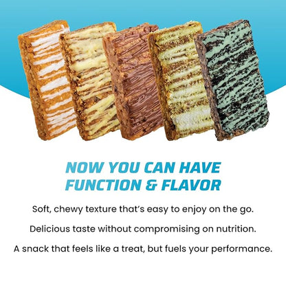 JiMMYBAR! Chocolate Peanut Butter Protein Bars 18g Protein Bar, 6g Low Sugar - 12 Count - 58g Health Bars - Functional Snack with Real Peanuts & Hand-Drizzled Chocolate