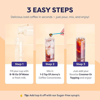 Coffee Concentrate - Limited Release Flavors - Cold Brew Coffee, Perfect for Hot or Iced Instant Coffees, Hot Drinks, Cold Brew Concentrate, 35 Servings - Caramel Brulee