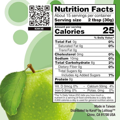 Tea Zone [1 Pound] Green Apple Popping Pearls, Bursting Pearls for Teas, Shakes, Smoothies, Dessert Toppings