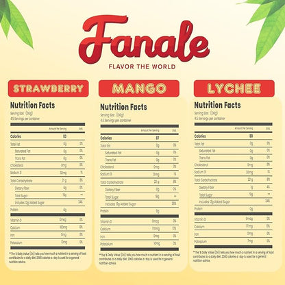 Fanale Strawberry Mango Lychee Popping Boba Pearls, Vegan, Non GMO, Gluten Free, Fat Free, Perfect for Bubble Tea, Smoothies, Ice Cream, Desserts, and Beverages 3 lb (1 lb X 3)