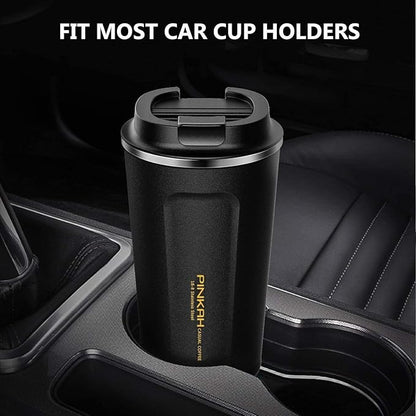 12OZ Vacuum Travel Mug for Ice Drinks/Hot Beverage, Double Walled Stainless Steel Insulated Coffee Tumbler Cup, Thermal Coffee Mug