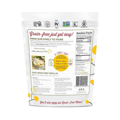 Otto's Naturals Multi-Purpose Cassava Flour, Non-GMO, Gluten-Free, Grain, Nut and Gum-Free, 1-to-1 Wheat Flour Alternative, Paleo, AIP, 2 lb