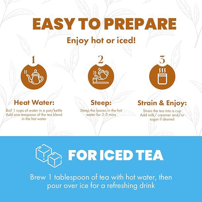 Shaah Authentic Somali Tea – 80 Cups,8.8 oz Organic Loose Leaf Black Tea with Somali Spices | Shaah Tea Blend with Ginger, Cinnamon, Cardamom & Cloves