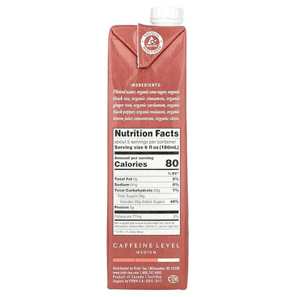 Rishi Tea Bev Masala Chai Concentrated, 32 oz