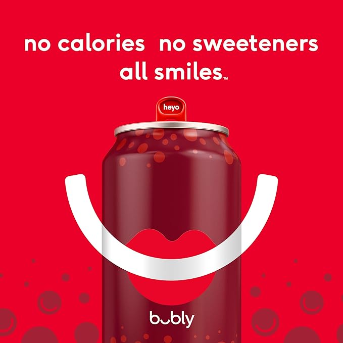 bubly Sparkling Water, Cherry, Zero Sugar & Zero Calories, Seltzer Water, 12 Fl Oz Cans (Pack of 8)