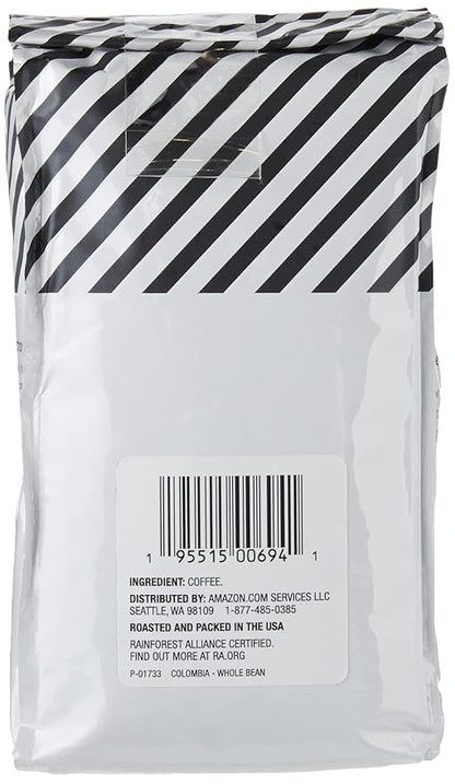 Amazon Fresh Colombia Whole Bean Coffee, Medium Roast, 12 Ounce