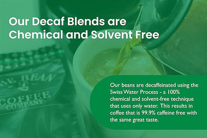 The Bean Organic Coffee Company Water Processed DECAF Peppermint Mocha, Medium Roast, Ground Coffee, 16-Ounce Bag, Café Molido Tostado Orgánico descafeinado