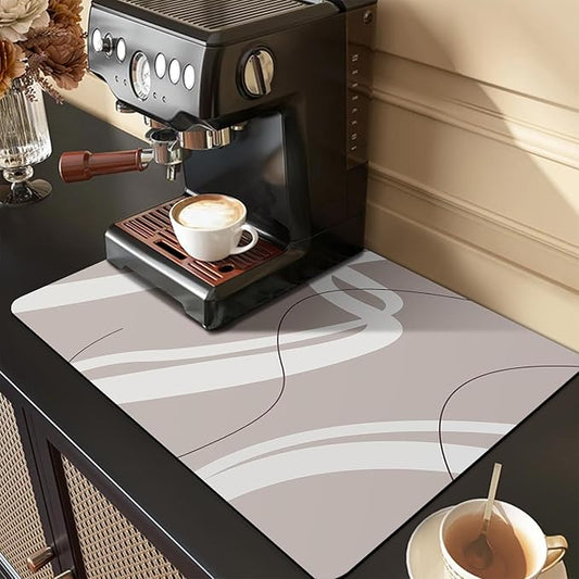 Golener Thick Mat for Coffee Maker,Water Collection Coffee Mat，No-Slip Mats for Small Appliances - Coffee Makers, Blenders, Stand Mixers,Juice Machine,etc, 23"x15"