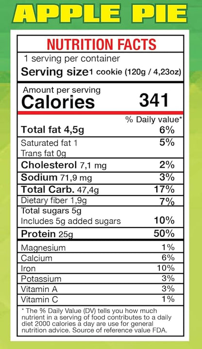 Become Strong High Protein Cookies, 25g Protein, 3g Sugar, BNG Cookies (10 ct.) (Apple Pie)