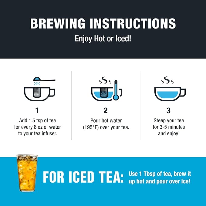 Tiesta Tea - Victorian Earl Grey, Loose Leaf, Floral Earl Grey Black Tea, Premium Blend, High Caffeinated Black, Make Hot or Iced Brews Up to 25 Cups, 1.8 Ounce Resealable Pouch