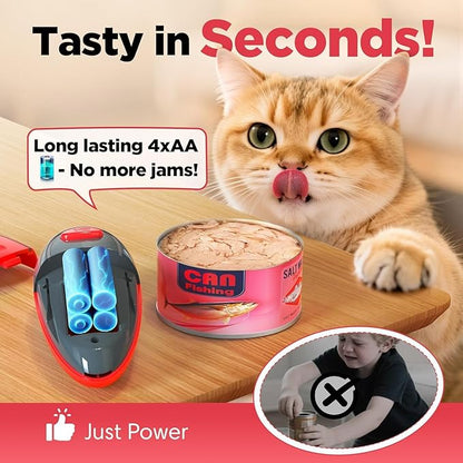 One Touch Electric Can Opener Open Almost Can with Smooth Edge, Electric Can Openers for Kitchen Food-Safe Magnetic Catches Cover, Electric Can Opener for Seniors, Arthritis and Chef