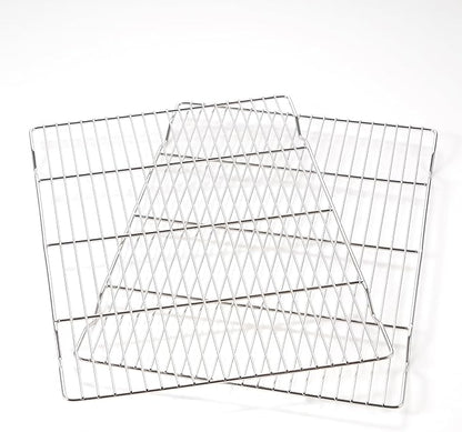2-Pack Cooling Racks for Baking, 10x15 Inch Heavy Duty Stainless Steel Wire Baking Rack, Oven Safe Cookie Cooling Rack Set, Fits Half Sheet Pan, Dishwasher Safe & Non-Toxic