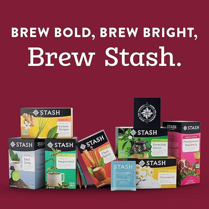 Stash Tea Chai Tea Variety Pack Sampler Assortment - Caffeinated, Non-GMO Project Verified Premium Tea with No Artificial Ingredients, 18-20 Count (Pack of 6)