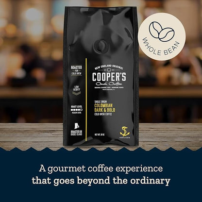 Cold Brew Coffee Colombian Reserve Single Origin Coarsely Whole Bean Coffee - 5 lb. Bag - Dark Roast