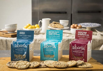 Eban’s Fresh Baked Gluten-Free Cookies - 24 Large Cookies (2 Boxes of 12) - Soft and Chewy, Individually Wrapped, Gourmet, Preservative Free, Non-GMO (Crispy Pecan Shortbread)