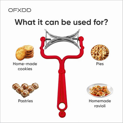 Rolling Dough Cutter - Round Baking Cutter Roller - Circle Cookie Cutters