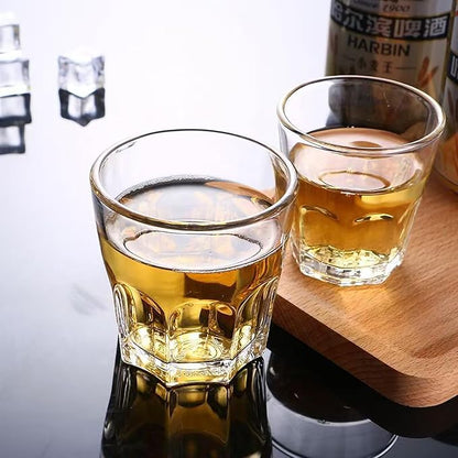 8 Piece Shot Glasses Set 50ML/1.5oz.Small Espresso and LiquorGlasses for Whiskey TequilaVodka, Thick Glass Cups forPotter Style Cocktails Bar Party