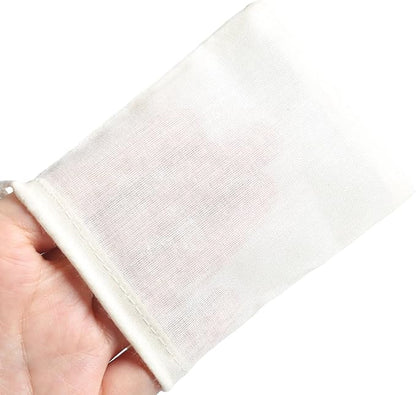 Eketirry Spice Bags, 20pcs Reusable Empty Tea Bags, Muslin Strainer Bags, Soup Bags for Cooking, Natural Cotton Fine Mesh Cheesecloth Bags for Cold Brew Coffee(3 x4Inch)