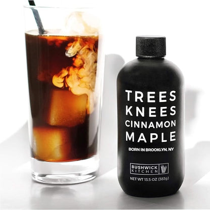 Trees Knees Cinnamon Maple Syrup, Grade-A Organic Maple Syrup Infused with Warm Spiced Cinnamon, Vegan, Gluten Free & Made in the USA, Pure & All Natural, 11.5oz