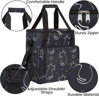 cfpolar Coffee Maker Storage Bag, Waterproof Travel Carrying Storage Tote Bag Organizer Case, Compatible with K-Mini or K-Mini Plus, And Suitable for Other Accessories， With Pockets for K-Cup Pods