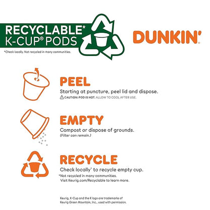 Dunkin' Candy'd Almond Dark Roast Flavored Coffee, 60 Keurig K-Cup Pods