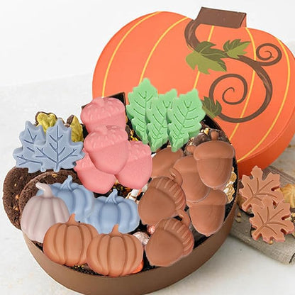2Pcs Fall Silicone Molds Autumn Silicone Chocolate Molds, Thanksgiving Candy Mold, Fall Chocolate Molds, Leafs Acorns Pumpkins Shape for Thanksgiving Halloween Autumn Harvest, Nude Color
